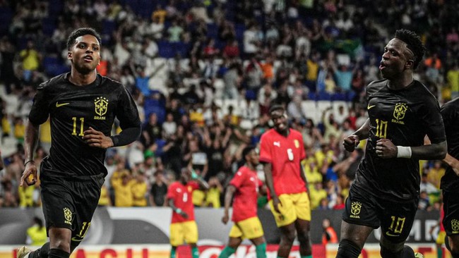 Dàn sao Real Madrid tỏa sáng trong chiến thắng hủy diệt của Brazil trước Guinea