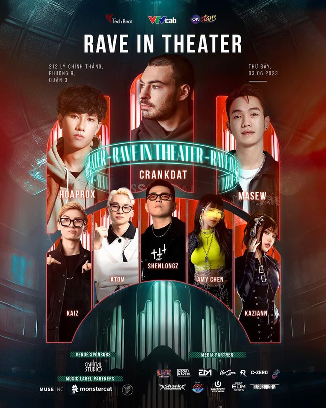 Dàn headliners sẵn sàng 'cháy hết mình' trong đêm nhạc EDM 'Rave In Theater' - Ảnh 1.