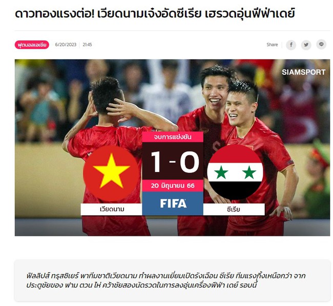 Chứng kiến ĐT Việt Nam thắng Syria thuyết phục, CĐV Thái Lan ngỡ ngàng, khen ngợi HLV Troussier giỏi hơn Polking - Ảnh 3.