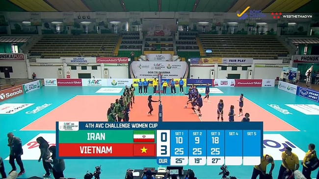 Tuyển bóng chuyền nữ Việt Nam thắng dễ Iran 3-0, giành quyền vào bán kết AVC Challenge Cup 2023