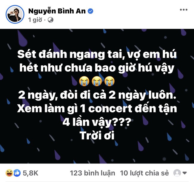 Sao Việt 26/6: Bình An 'phát mệt' khi vợ đòi đi xem concert Blackpink ; Hà Hồ diện bikini khoe dáng  - Ảnh 1.
