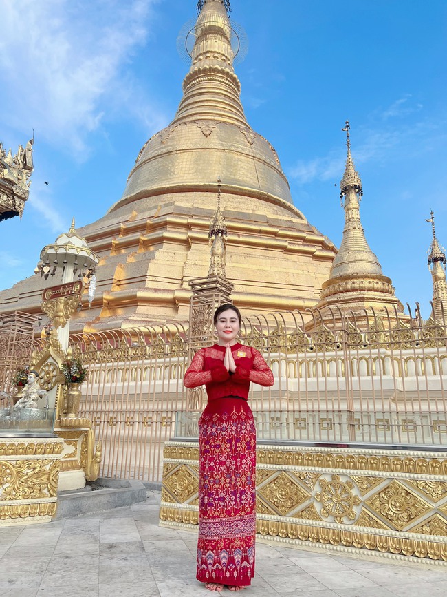 Hoa hậu Phan Kim Oanh trở lại Myanmar sau 7 tháng đăng quang - Ảnh 3.