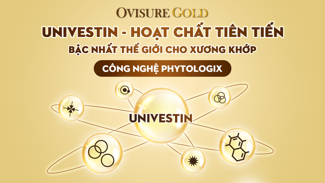 Univestin - Hoạt chất &quot;vàng&quot; độc quyền trong sữa hạt xương khớp Ovisure Gold - Ảnh 2.