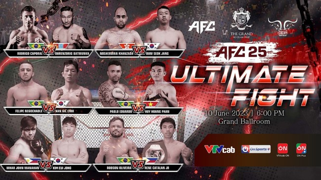 MMA AFC 25 trực tiếp duy nhất trên kênh ON Sports+ VTVcab ngày 10/6 - Ảnh 1.