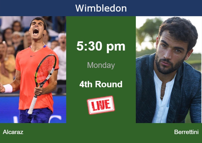 Link xem trực tiếp Alcaraz vs Berrettini, Wimbledon vòng 4 - Ảnh 4.