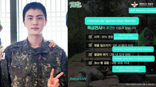 Jin BTS được thăng hạng đặc biệt trong quân ngũ - Ảnh 2.