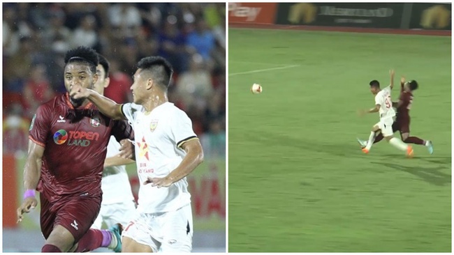 Cầu thủ Hà Tĩnh nhận mưa chỉ trích vì đánh chỏ thẳng mặt đồng nghiệp ở cúp Quốc gia - Ảnh 3.