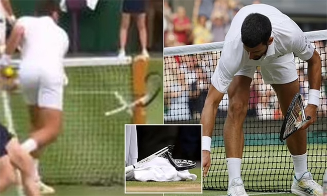 Djokovic đập vợt đầy tức tối khi thua Alcaraz, fan ngay lập tức so sánh với Federer và Nadal - Ảnh 5.
