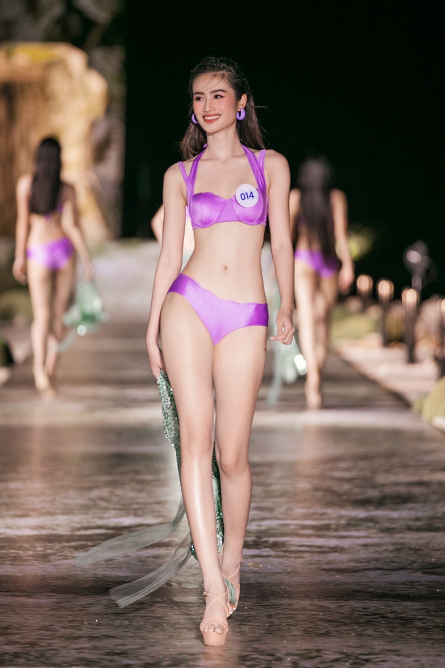 Bộ ba người đẹp Bảo Ngọc, Phương Nhi, Mai Phương 'đọ dáng' với bikini trên sàn runway Miss World Vietnam 2023 - Ảnh 7.