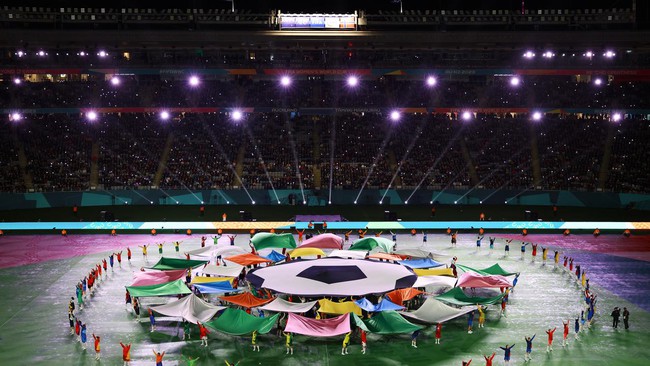 Chùm ảnh lễ khai mạc World Cup 2023: Ngắn gọn nhưng ấn tượng nhưng đầy sắc màu - Ảnh 7.