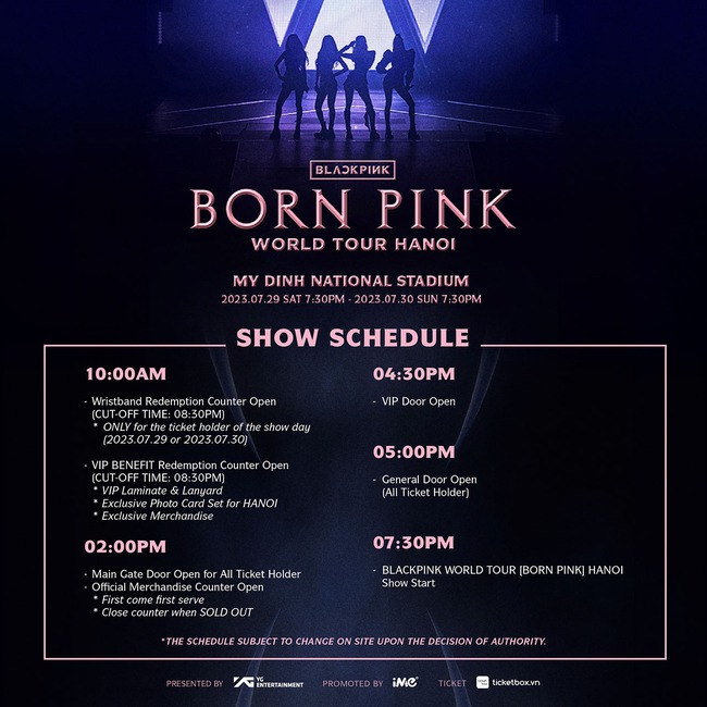 Chi tiết lịch trình 2 đêm của concert Blackpink tại Hà Nội - Ảnh 2.