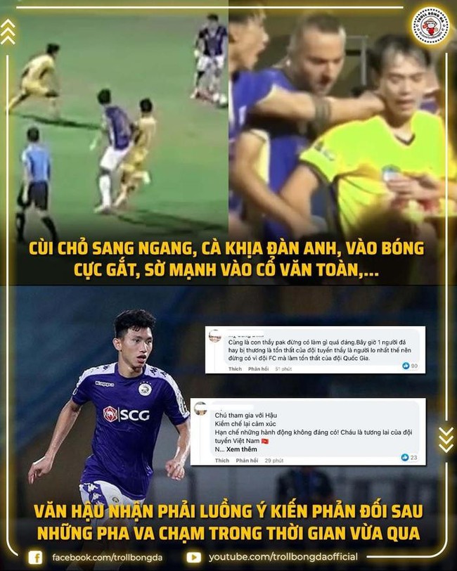 Đeo băng đội trưởng, Văn Hậu tiếp tục ‘thói quen’ chơi xấu khi CAHN thua đội bét bảng  - Ảnh 4.