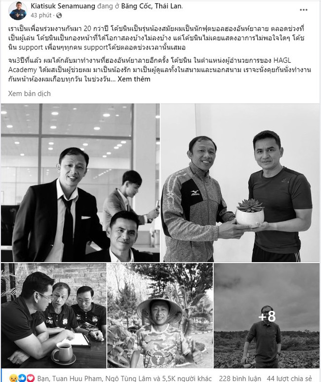 Từ Thái Lan, HLV Kiatisuk viết tâm thư đẫm nước mắt về trợ lý Dương Minh Ninh, kể kỷ niệm đặc biệt giữa hai người - Ảnh 2.