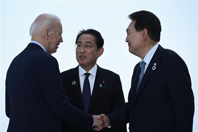 Mỹ-Nhật-Hàn thiết lập cơ chế hợp tác an ninh quan trọng tại hội nghị thượng đỉnh sắp tới - Ảnh 1.