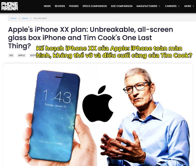 Rò rỉ tin Apple lên kế hoạch tạo &quot;kiệt tác 10 năm&quot; iPhone XX, vẻ ngoài đẹp như pha lê - Ảnh 1.