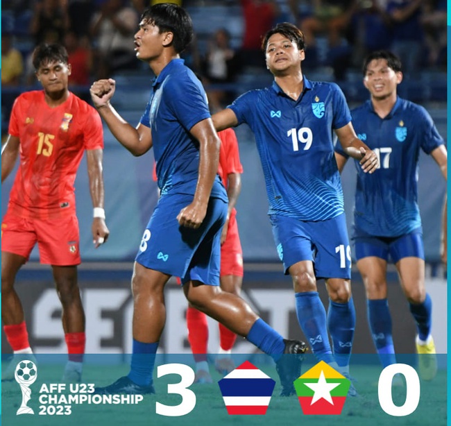 U23 Thái Lan thắng U23 Myanmar 3-0
