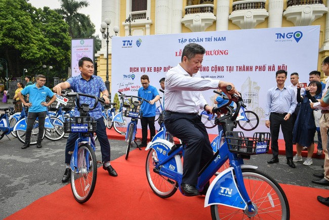 Ra mắt dịch vụ xe đạp điện, xe đạp công cộng tại Hà Nội - Ảnh 3.