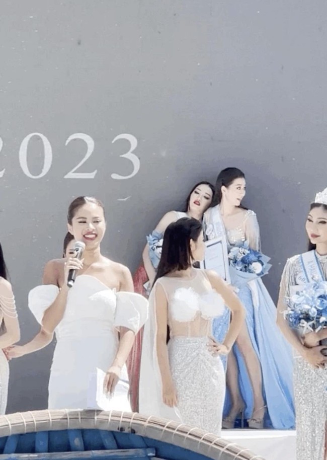 Hoa hậu Đại dương Việt Nam 2023: Thí sinh ngất xỉu, MC đọc nhầm tên - Ảnh 2.