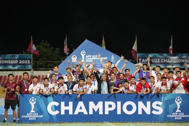 U23 Việt Nam vô địch giải U23 Đông Nam Á 2023. Ảnh: Song Ngọc