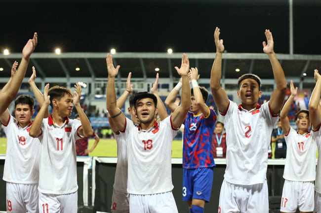 Cầu thủ U23 Việt Nam ăn mừng chức vô địch U23 Đông Nam Á 2023. Ảnh: Song Ngọc
