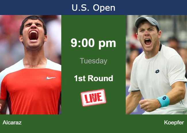 Link xem trực tiếp Alcaraz vs Koepfer (07h30, 30/8), vòng 1 US Open 2023  - Ảnh 3.
