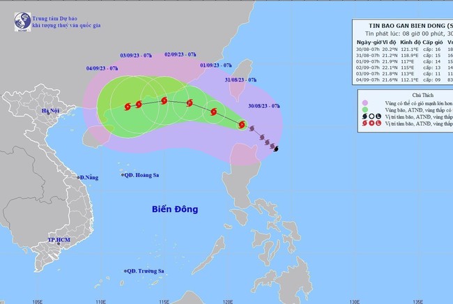 Bão SAOLA không gây thời tiết xấu trên đất liền dịp nghỉ lễ 2/9 - Ảnh 1.