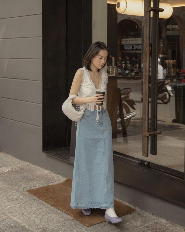 Học mỹ nhân Việt diện chân váy dài tôn dáng tuyệt đối - Ảnh 5.