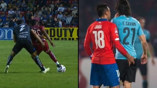 Cầu thủ Mexico nhận cái kết đắng vì chạm tay vào chỗ nhạy cảm của đối thủ - Ảnh 2.