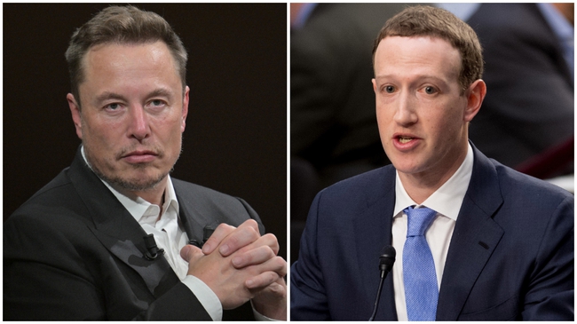 Mạng xã hội X sẽ livestream trận đấu võ tay đôi giữa hai tỷ phú E. Musk và M. Zuckerberg - Ảnh 1.