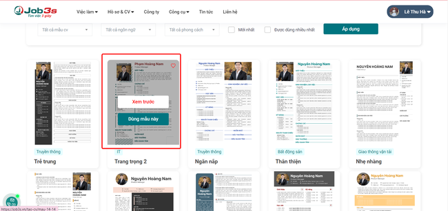 Tạo mẫu CV online đơn giản chỉ 3 giây phần mềm Job3s - Ảnh 2.