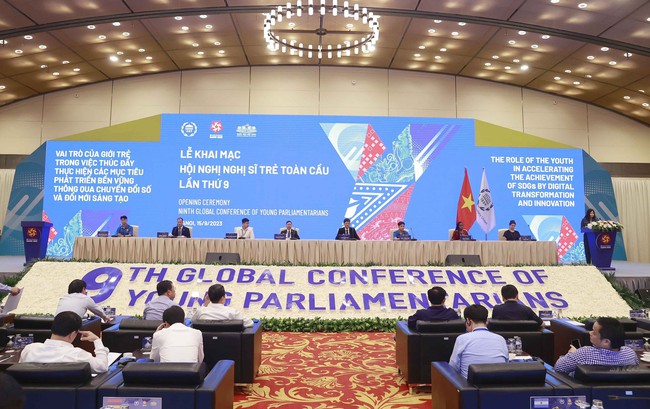 Ngày làm việc chính thức đầu tiên của Hội nghị Nghị sĩ trẻ toàn cầu lần thứ 9 - Ảnh 1.