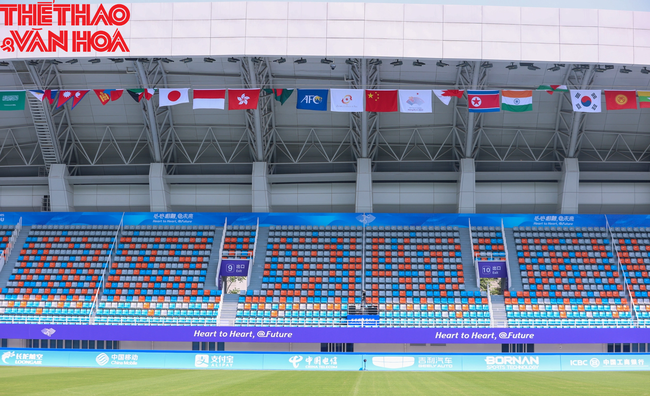 Sân Linping sẵn sàng cho trận đấu Olympic Việt Nam gặp Mông Cổ - Ảnh 2.