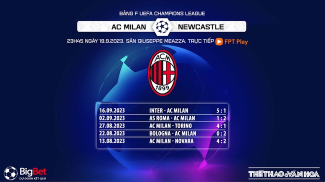 Nhận định bóng đá Milan vs Newcastle (23h45, 19/9), vòng bảng cúp C1 - Ảnh 4.