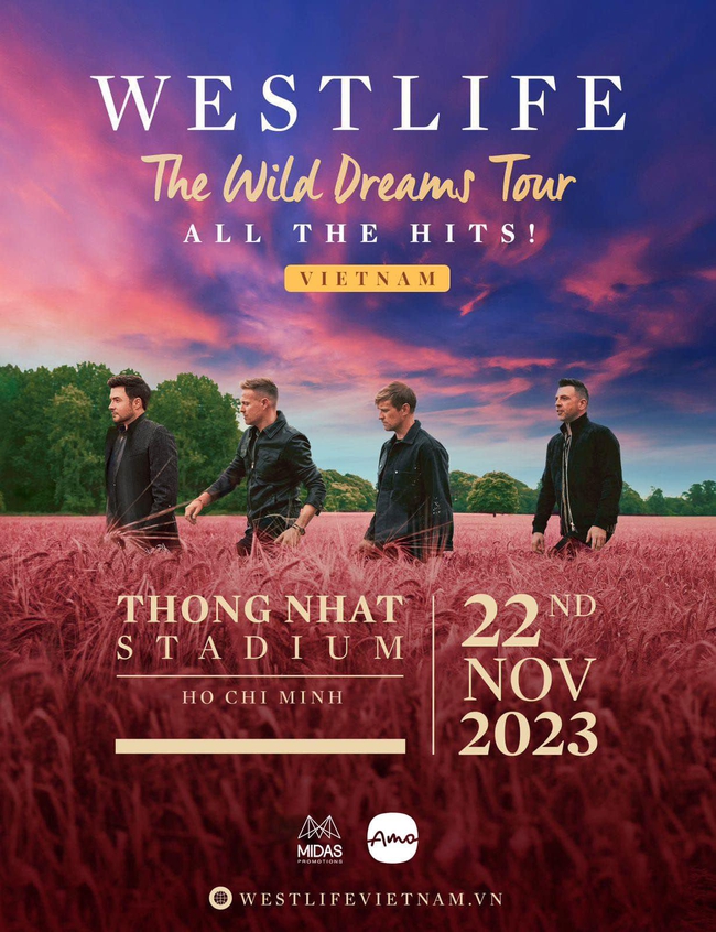 Westlife trở lại Việt Nam với 'The Wild Dreams Tour' - Ảnh 1.