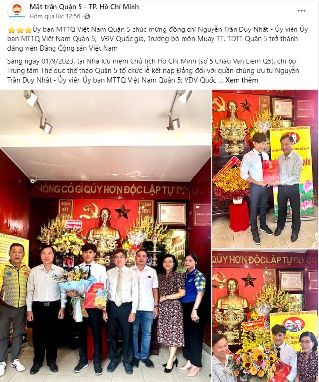 Nguyễn Trần Duy Nhất nhận vinh dự lớn khi được kết nạp Đảng - Ảnh 2.