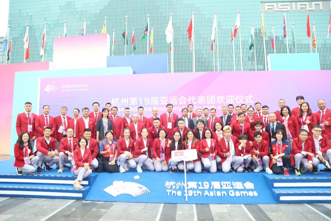 Lễ thượng cờ Đoàn Thể thao Việt Nam tại ASIAD 19 - Ảnh 3.