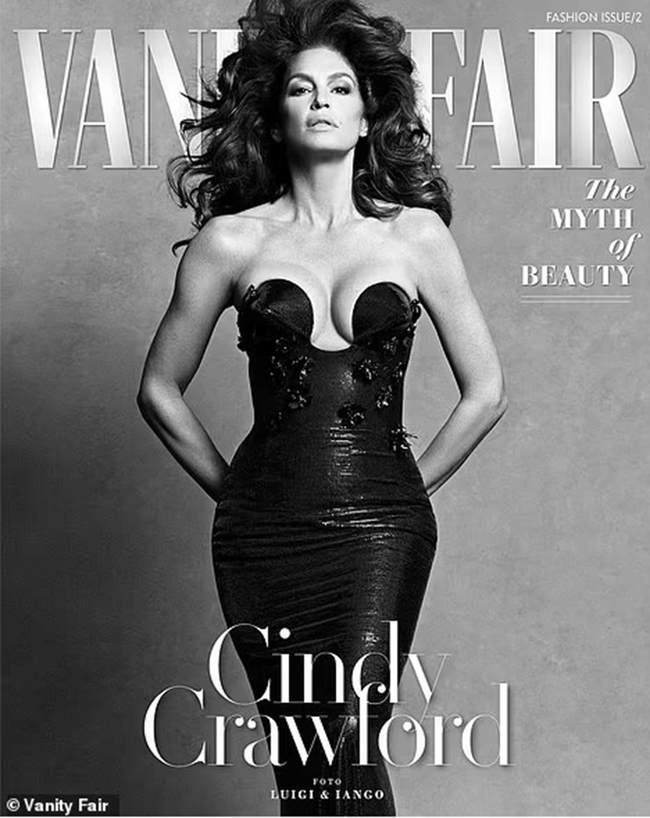 Naomi Campbell, Cindy Crawford và loạt người mẫu biểu tượng xuất hiện đầy táo bạo trên trang bìa 'Vanity Fair' - Ảnh 1.