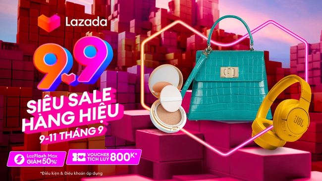 Lazada khởi động lễ hội mua sắm &quot;9.9 siêu sale hàng hiệu&quot; - Ảnh 1.