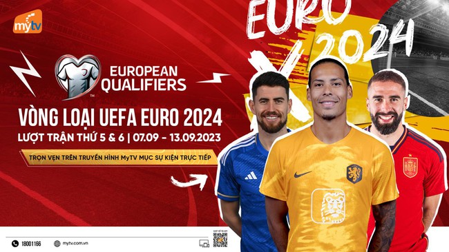 Xem vòng loại Euro 2024 trực tiếp trên truyền hình MyTV: khởi tranh lượt trận 5, 6 - Ảnh 1.