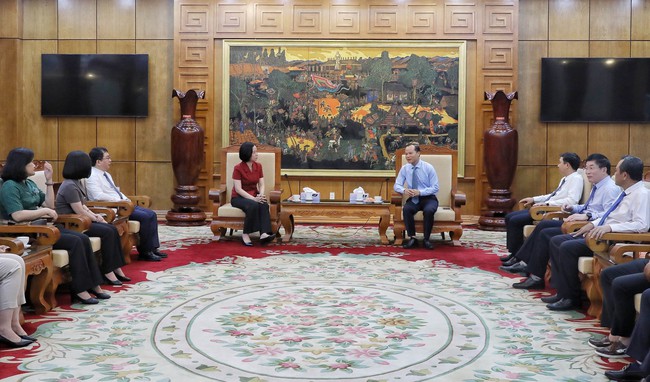 Tổng Giám đốc TTXVN làm việc với lãnh đạo tỉnh Bắc Giang - Ảnh 1.