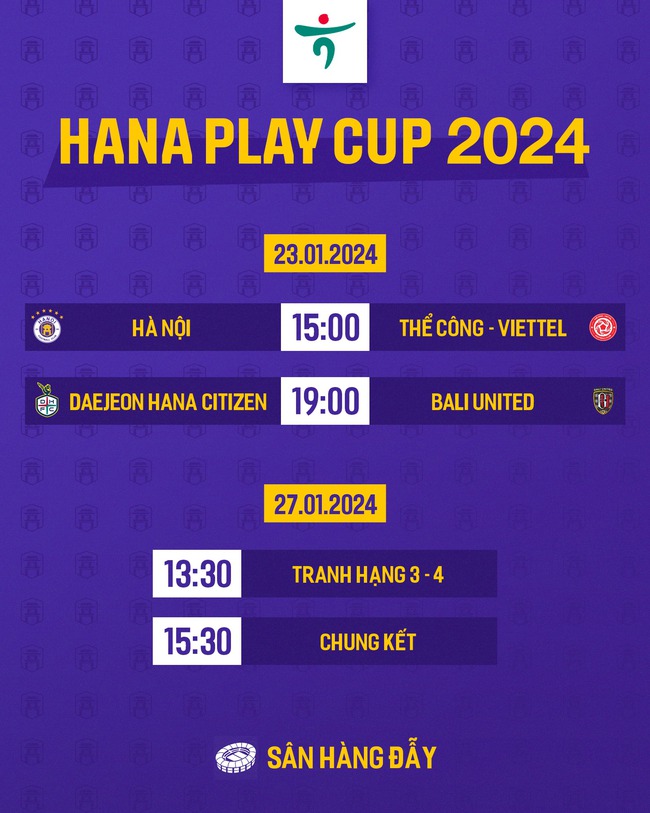 Nóng bỏng giải tứ hùng Hana Play Cup 2024: Hà Nội FC 'đại chiến' toàn hàng khủng châu Á - Ảnh 2.