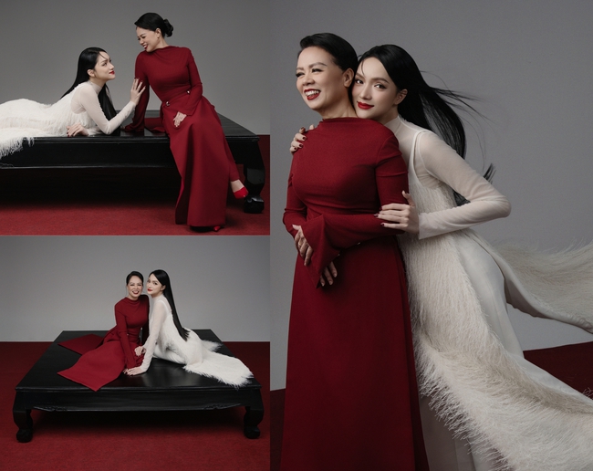 Dàn sao Việt cùng mẹ, chị gái khoe sắc trong bộ hình Tết &quot;Cộng hưởng yêu thương&quot; - Ảnh 2.