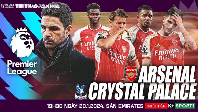 Nhận định bóng đá Arsenal vs Crystal Palace (19h30, 20/1), vòng 21 Ngoại hạng Anh - Ảnh 2.