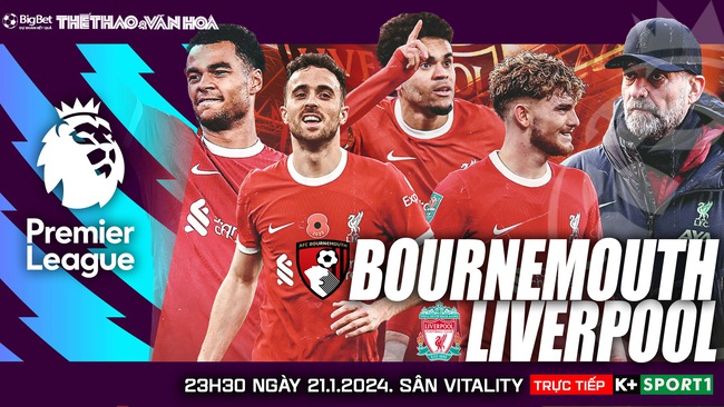 Nhận định bóng đá Bournemouth vs Liverpool (23h30, 21/1), Ngoại hạng Anh - Ảnh 2.