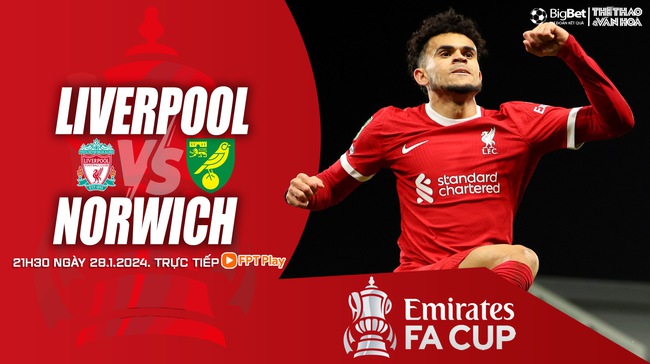 Nhận định bóng đá Liverpool vs Norwich (21h30, 28/1), vòng 4 FA Cup - Ảnh 2.