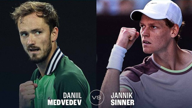 Lịch thi đấu Australian Open hôm nay 28/1: Jannik Sinner tranh ngôi vô địch với Medvedev - Ảnh 2.