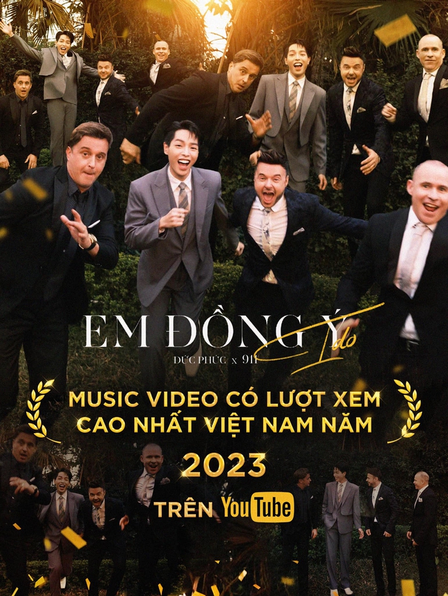 'Em đồng ý' của Đức Phúc trở thành MV xem nhiều nhất tại Việt Nam 2023 - Ảnh 1.
