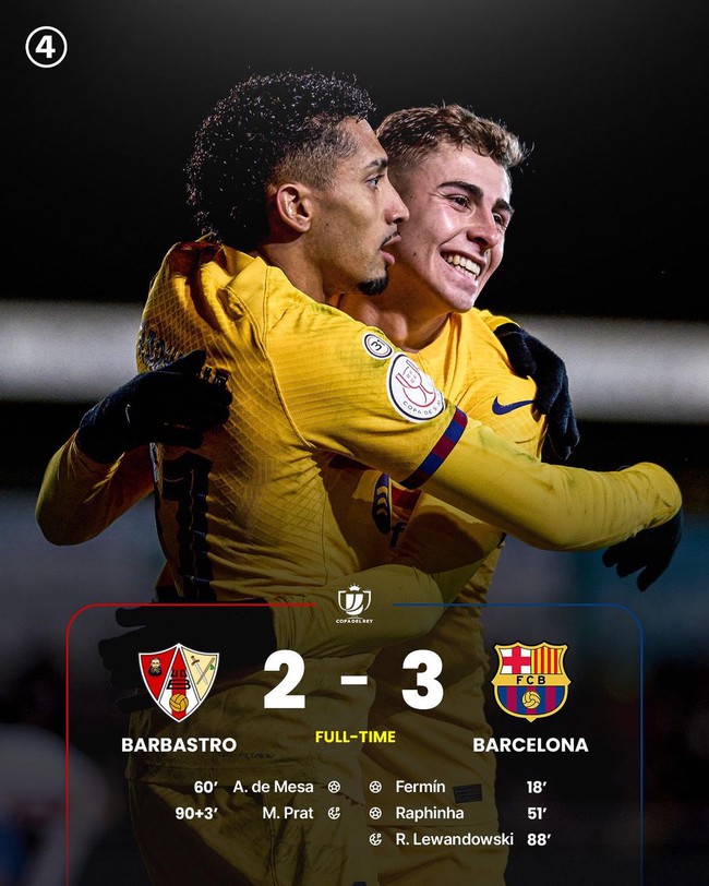 Thắng sát nút trước đội hạng 4, Barcelona giành vé đi tiếp ở Cúp nhà Vua Tây Ban Nha - Ảnh 5.