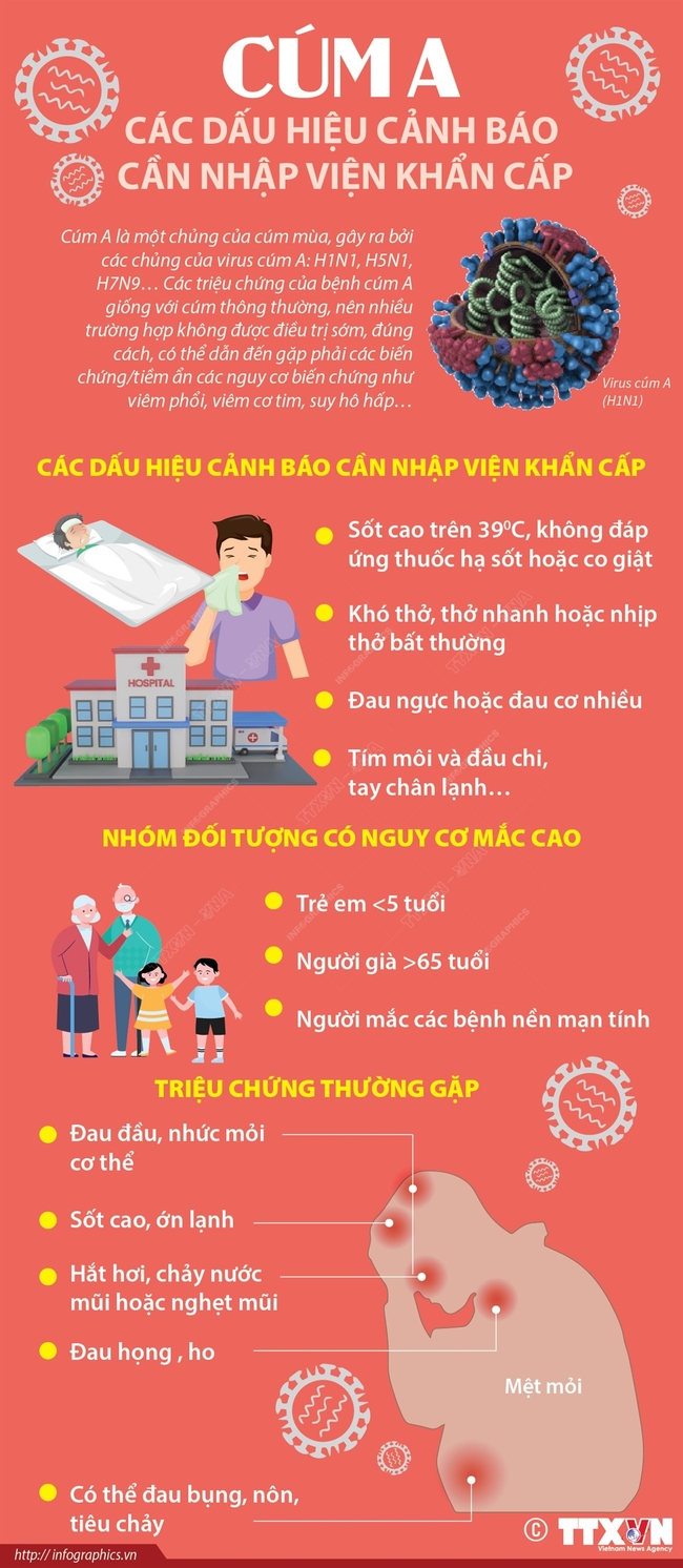 Cúm A: Các dấu hiệu cảnh báo cần nhập viện khẩn cấp - Ảnh 1.