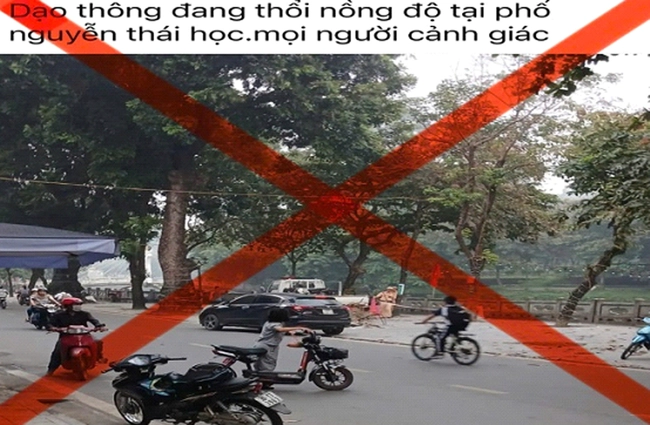 Xử phạt người &quot;báo chốt&quot; cảnh sát giao thông - Ảnh 1.